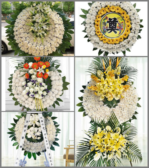 广东梅州市五华县龙村镇南洞村花圈速递